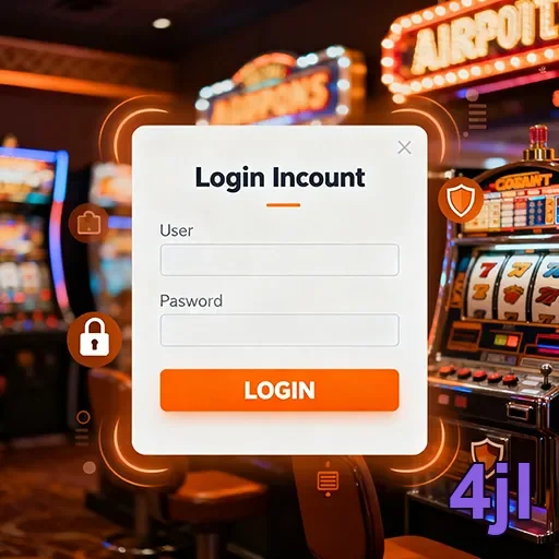 Secure login screen for trusted casino gaming access