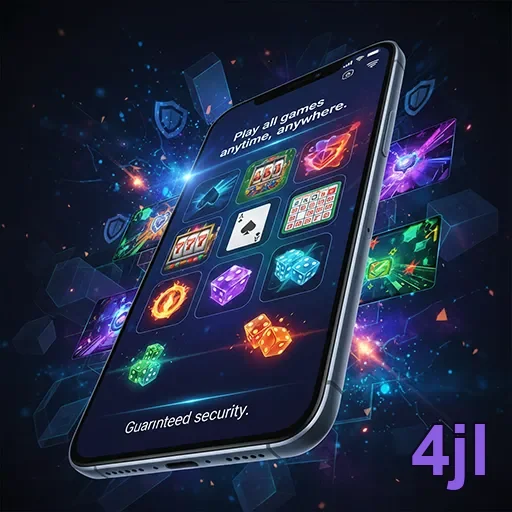 Mobile device showcasing 4jl casino gaming offers